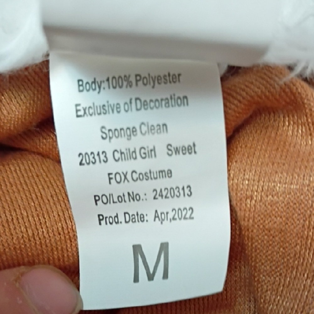 🦊Fox Kids Costume Size Medium Spooktacular Creations Set - Picture 5 of 12